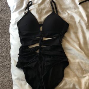 Kenneth Cole open back one piece